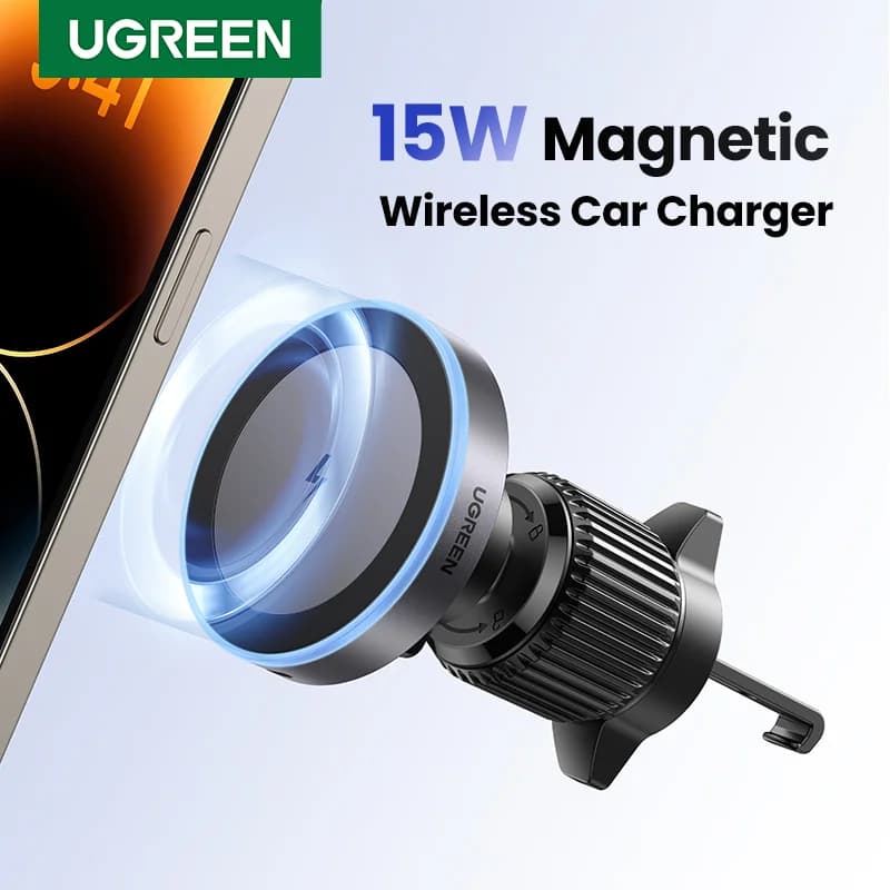 מעמד מטען אלחוטי מגנטי לרכב Qi2, 25W