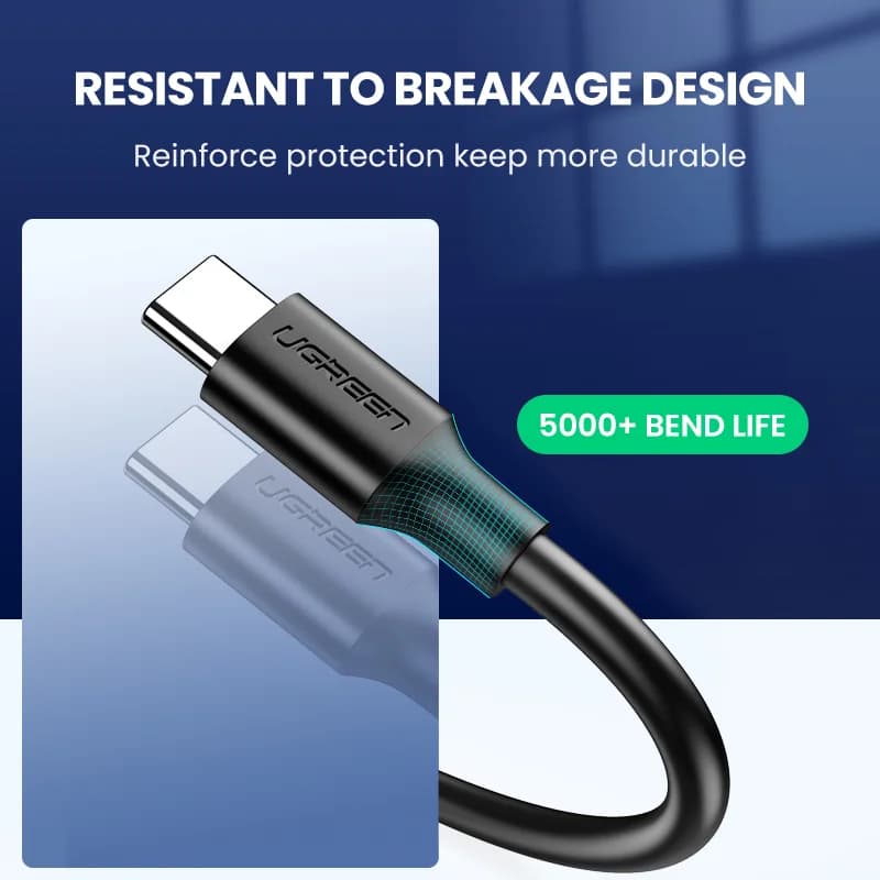 כבל נתונים USB-C, 5Gbps USB 3.0, 3A