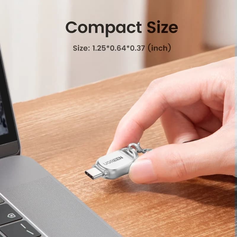 קורא כרטיסי Micro SD ל-USB-C, USB 3.0 OTG