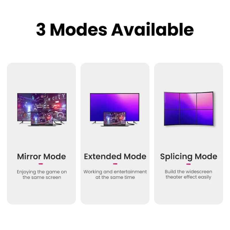 כבל DisplayPort 1.4, 8K/60Hz, 32.4Gbps