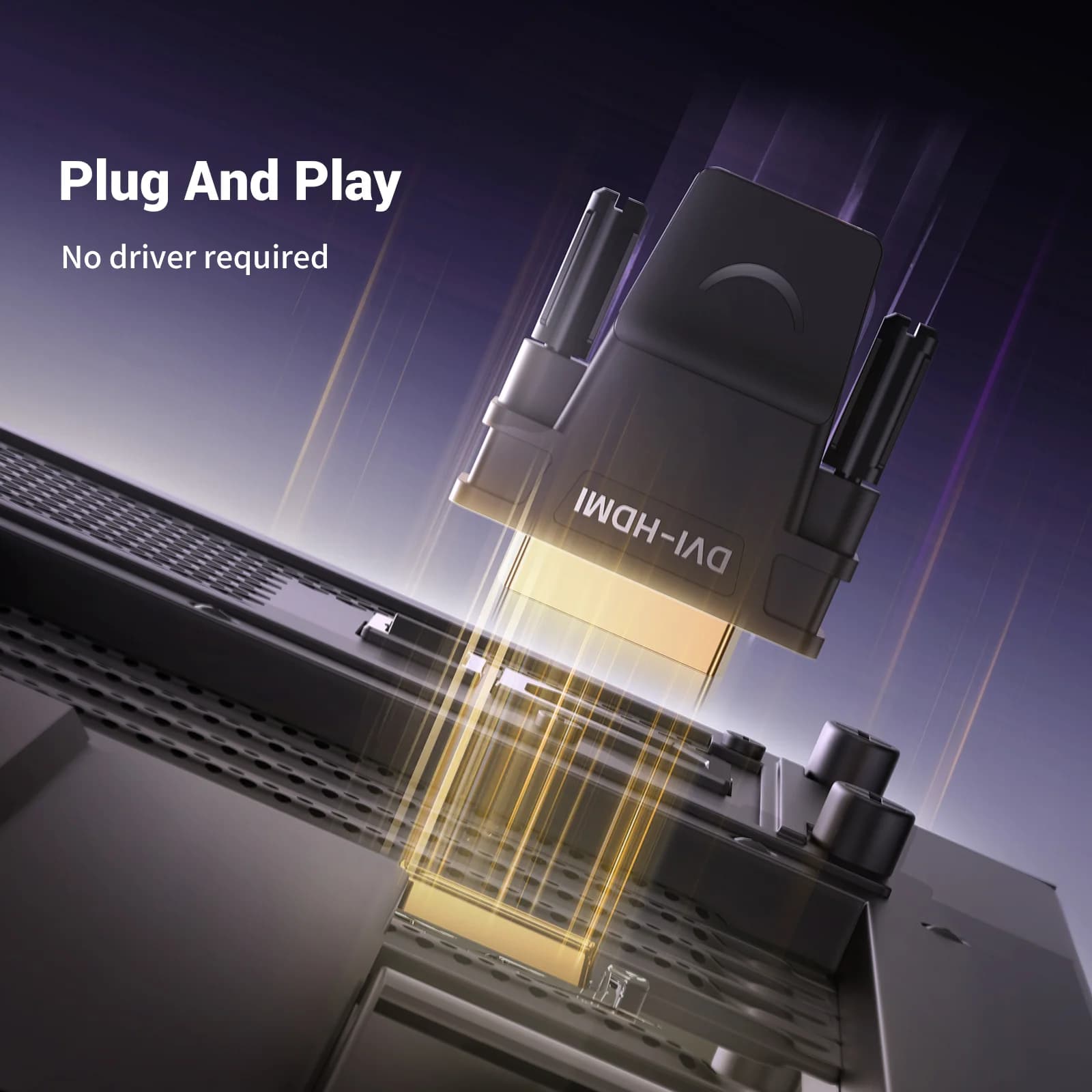 מתאם דו-כיווני DVI-D ל-HDMI