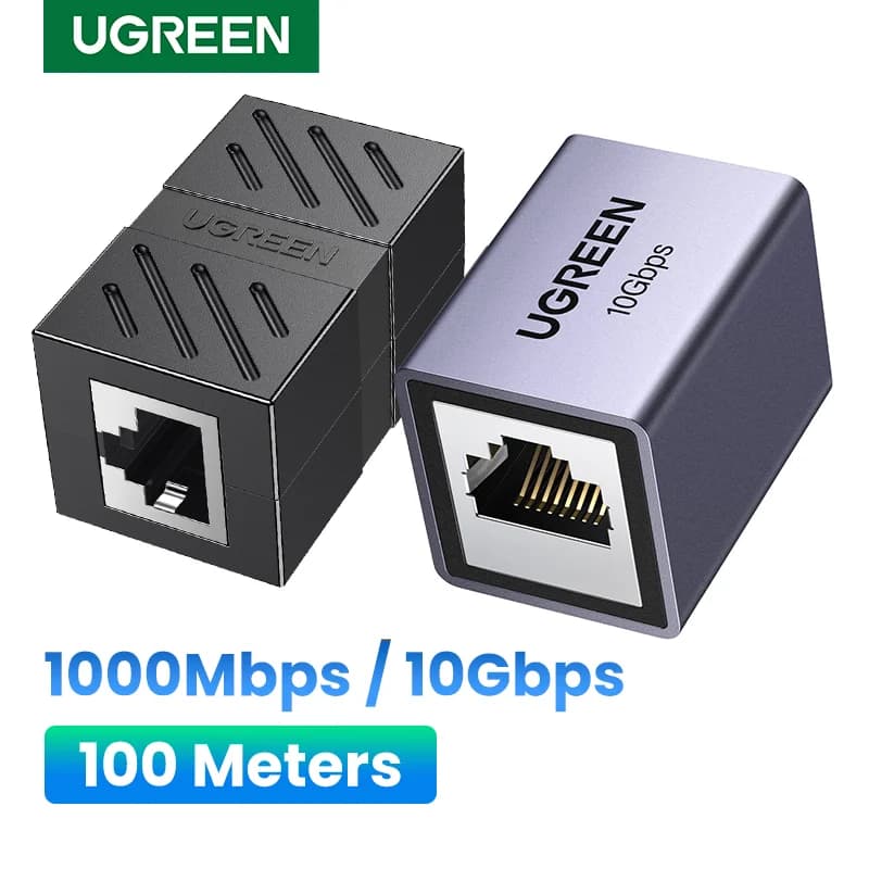 מתאם צמוד RJ45 Ethernet נקבה-לנקבה