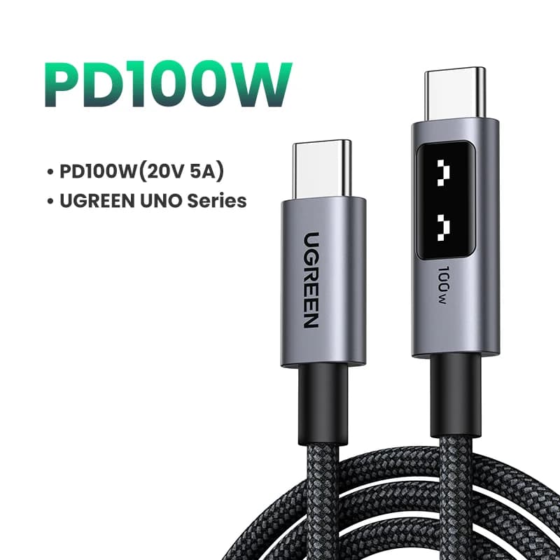 כבל USB-C ל-USB-C, 100W PD, 0.5-3m