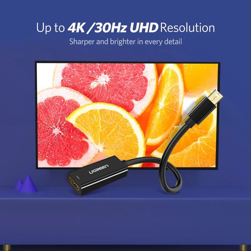 מתאם ממיר מ-Mini DisplayPort ל-HDMI