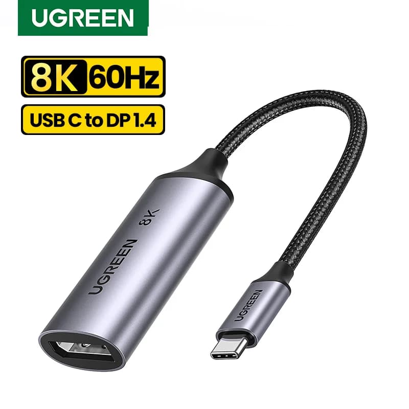 כבל מתאם מ-USB-C ל-DisplayPort 1.4 עד 8K