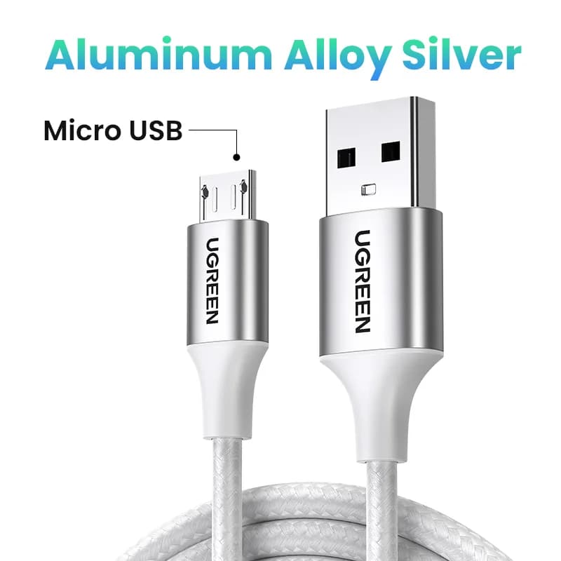 כבל מיקרו USB, 2A, שזור ניילון