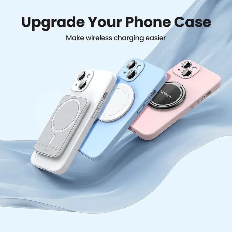 מתאם טבעת מתכת מגנטית לטעינה אלחוטית MagSafe