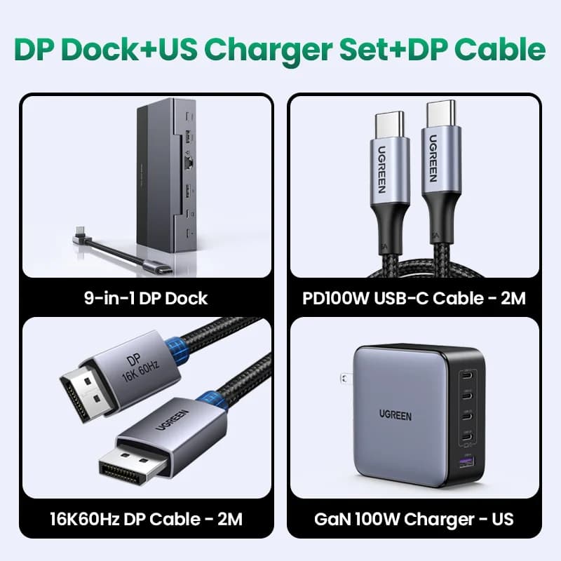 תחנת עגינה USB-C, 4K 120Hz, 10Gbps, PD 100W