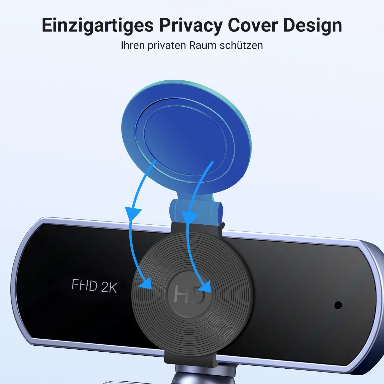 מצלמת רשת מיני USB בהבחנה גבוהה 2K HD עם מיקרופונים כפולים