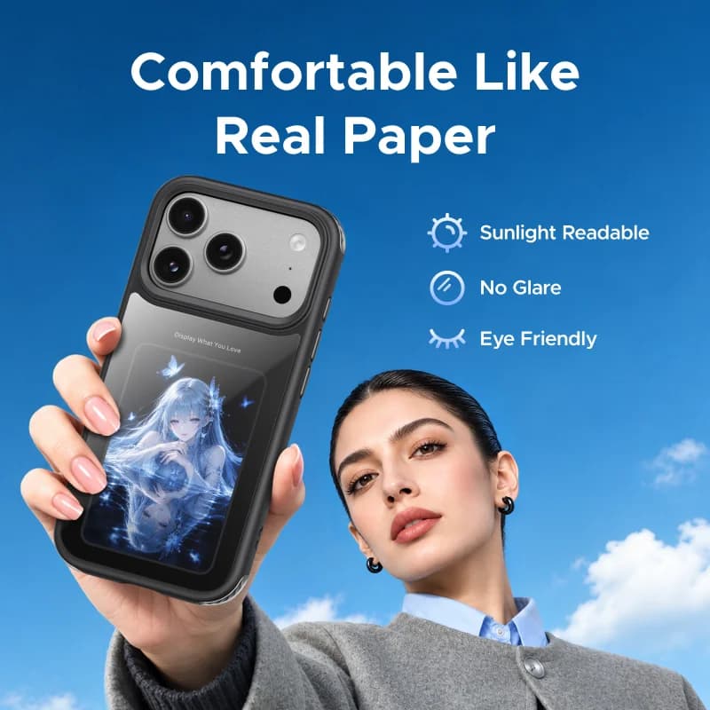 נרתיק מגנטי עם מסך E-Ink לאייפון Pro Max