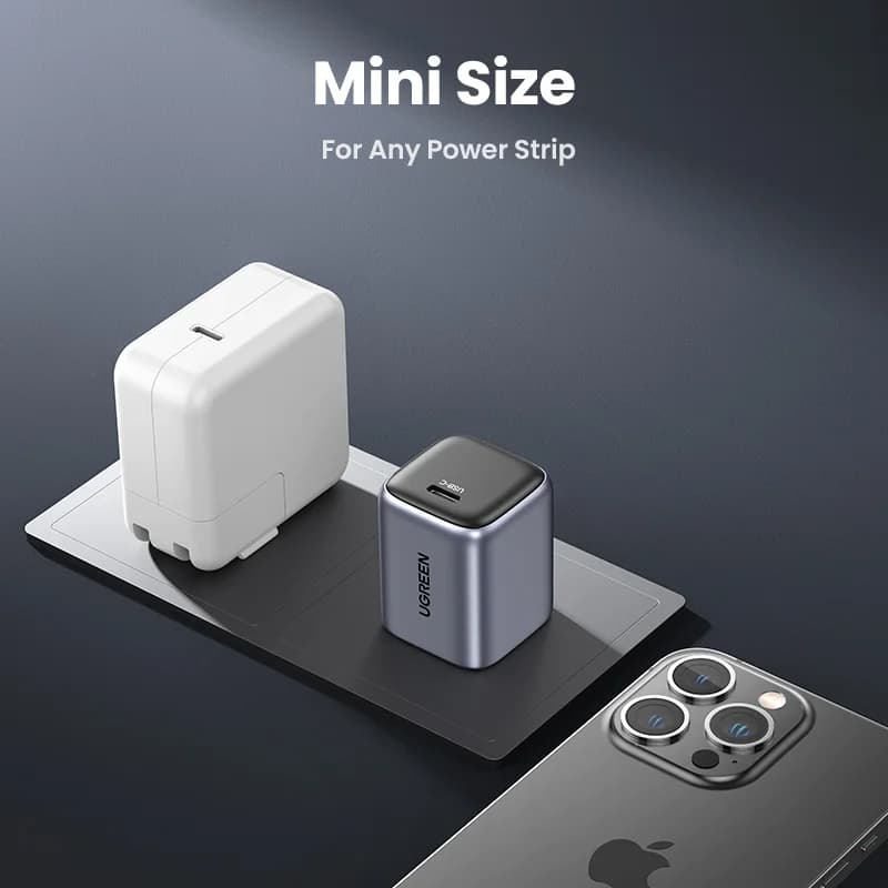 מטען מהיר GaN USB-C 20W, תקע US
