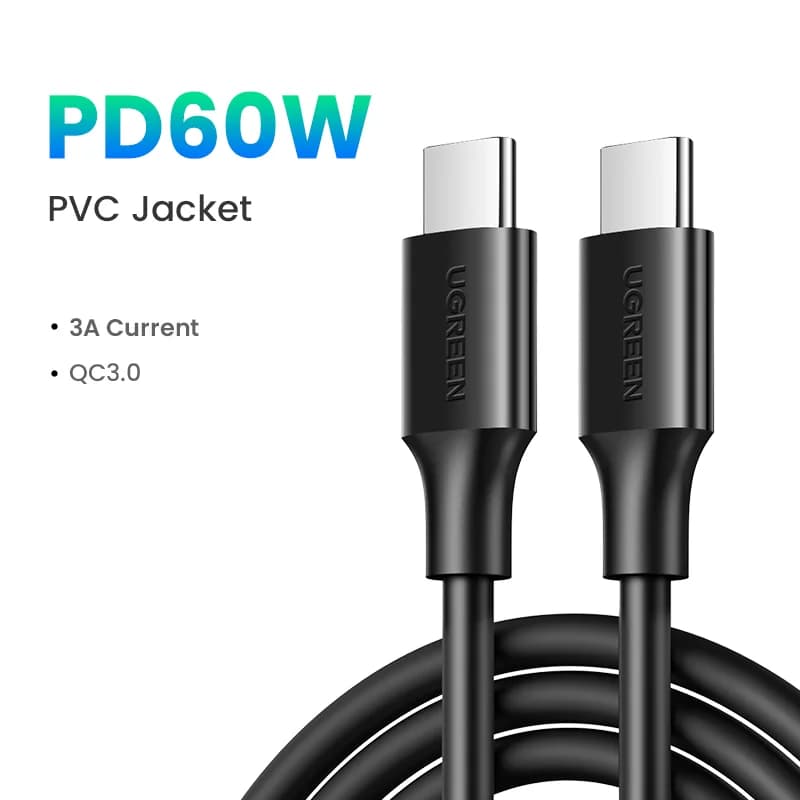 כבל USB-C בזווית 90 מעלות, 100W PD, לגיימינג