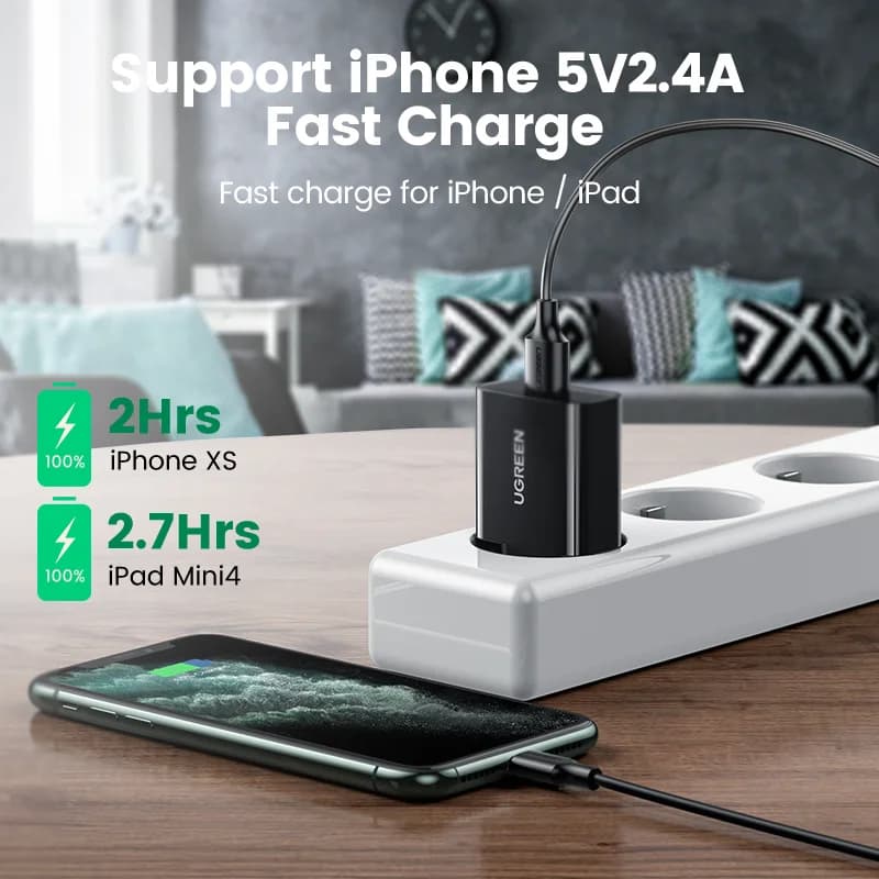 מטען קיר מהיר 18W USB Quick Charge 3.0