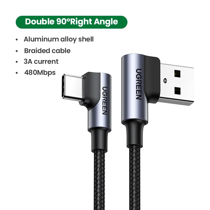 כבל USB-C ל-USB-C, 3A, 0.25-3m