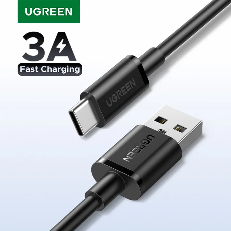 כבל USB-A ל-USB-C, 3A, 0.25-3 מ'