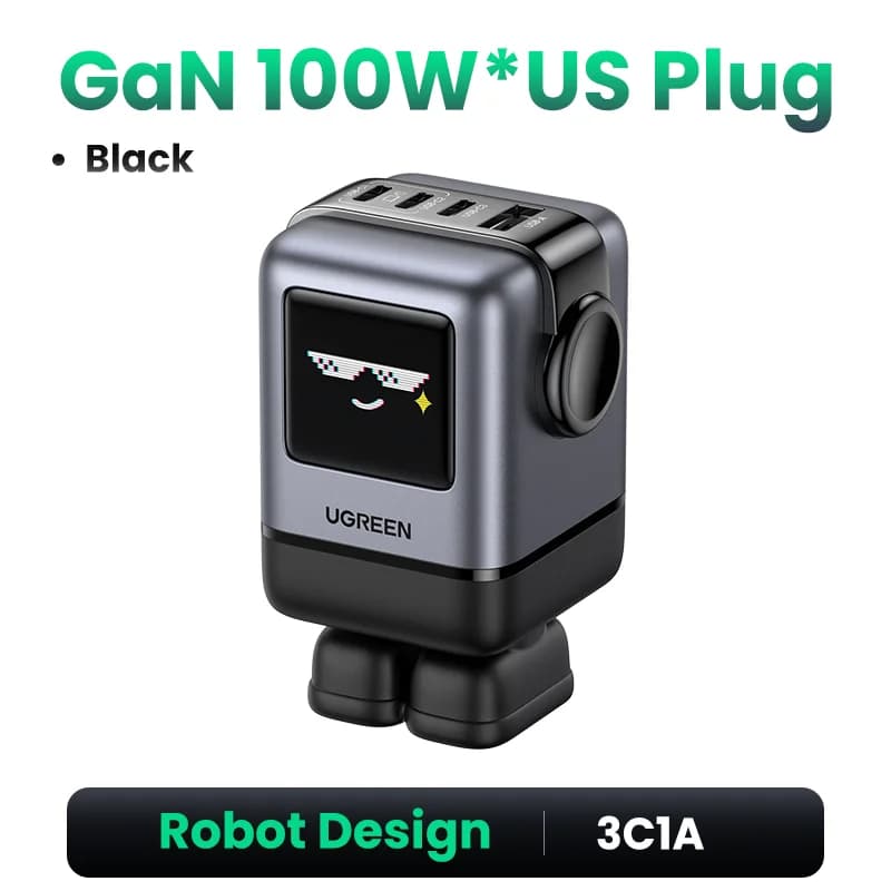 מטען מהיר GaN USB-C 100W עם PPS