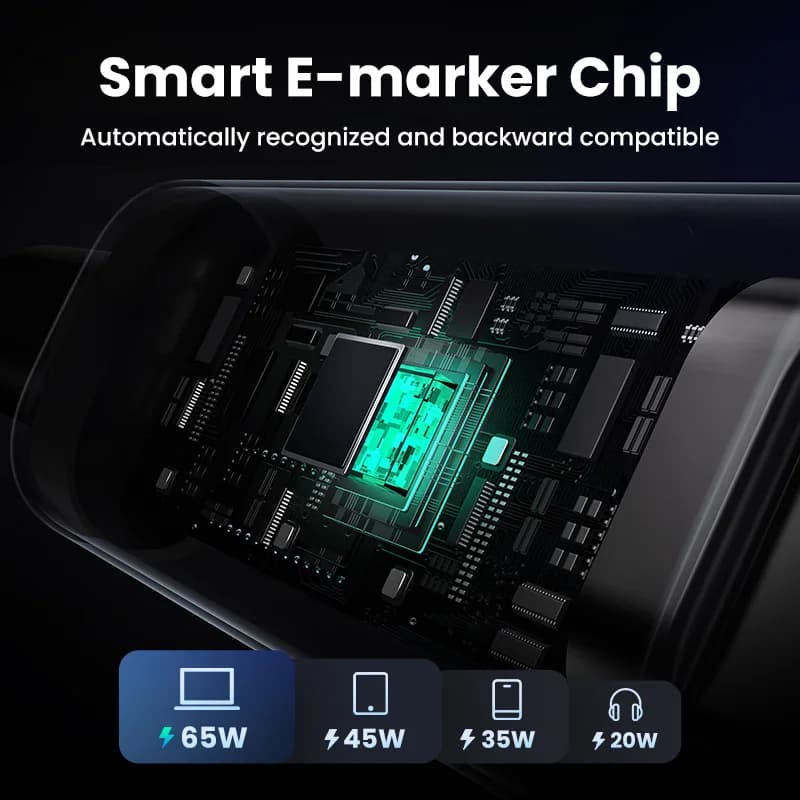 כבל USB-C ל-USB-C, 100W PD, 0.5-3m