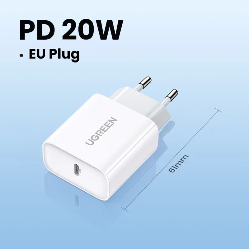 מטען קיר USB-C 20W, QC4.0 PD