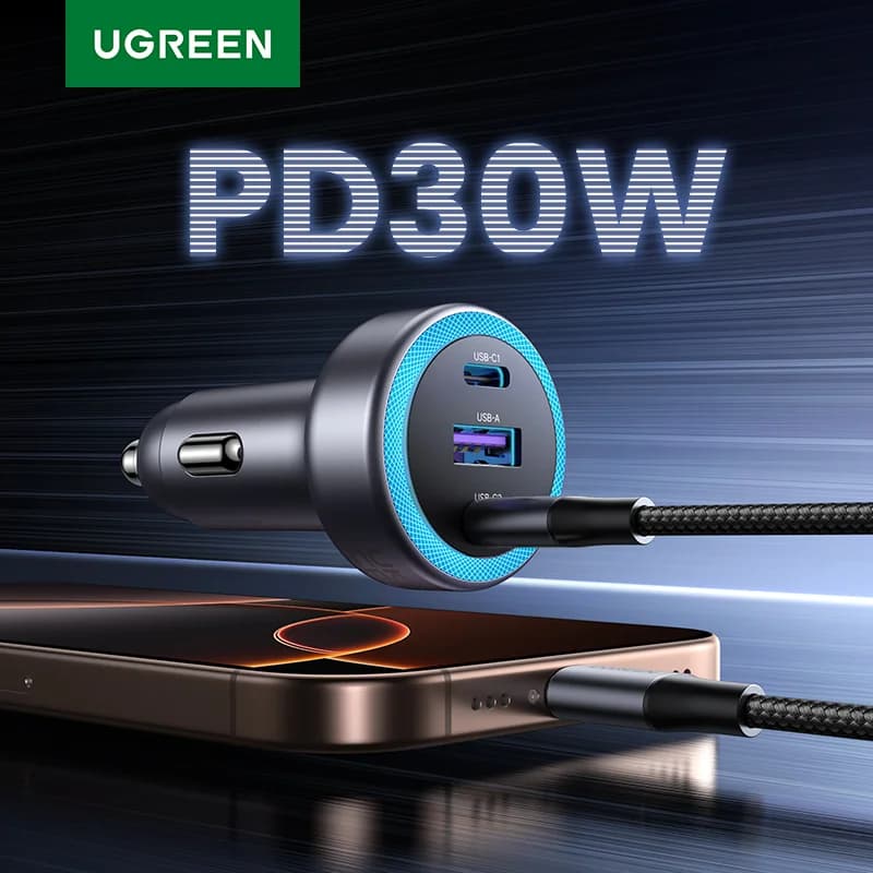 מטען רכב מהיר USB-C 30W