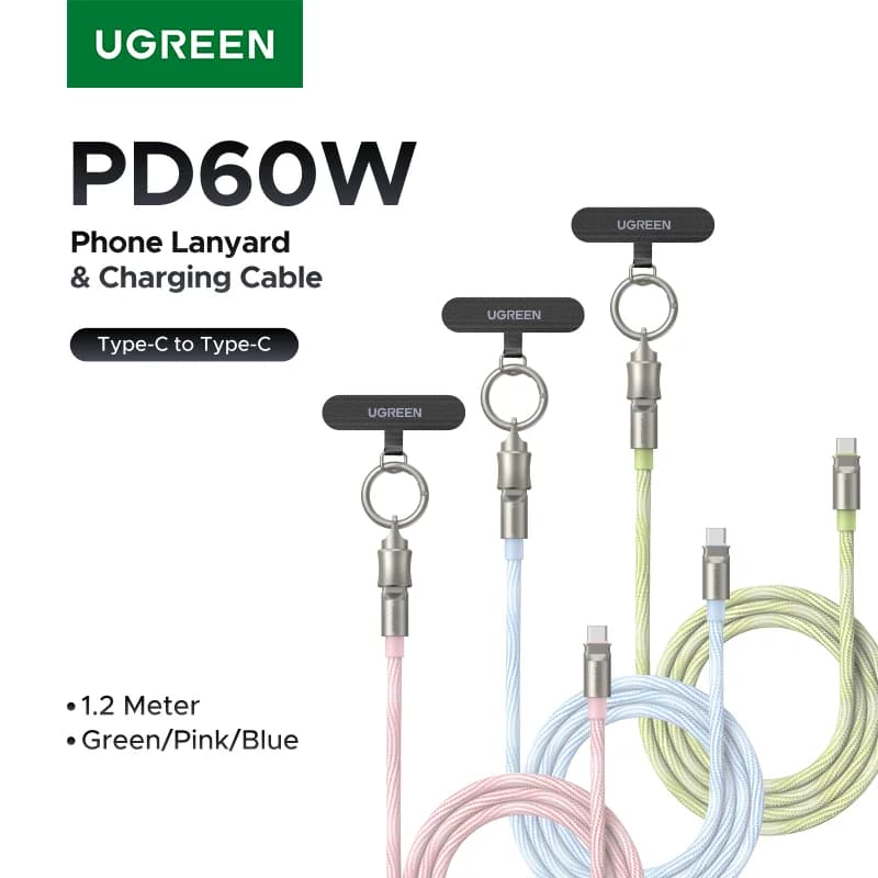 כבל טעינת רצועת צוואר PD60W USB-C