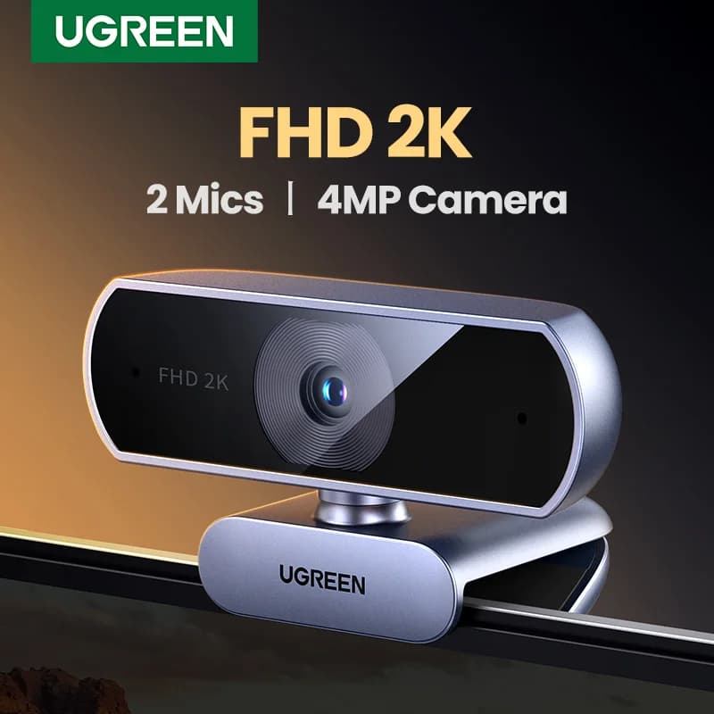 מצלמת רשת USB 2K HD עם מיקרופונים כפולים