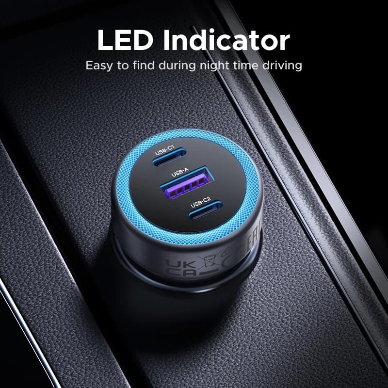 מטען רכב USB-C PD בעוצמת 30W