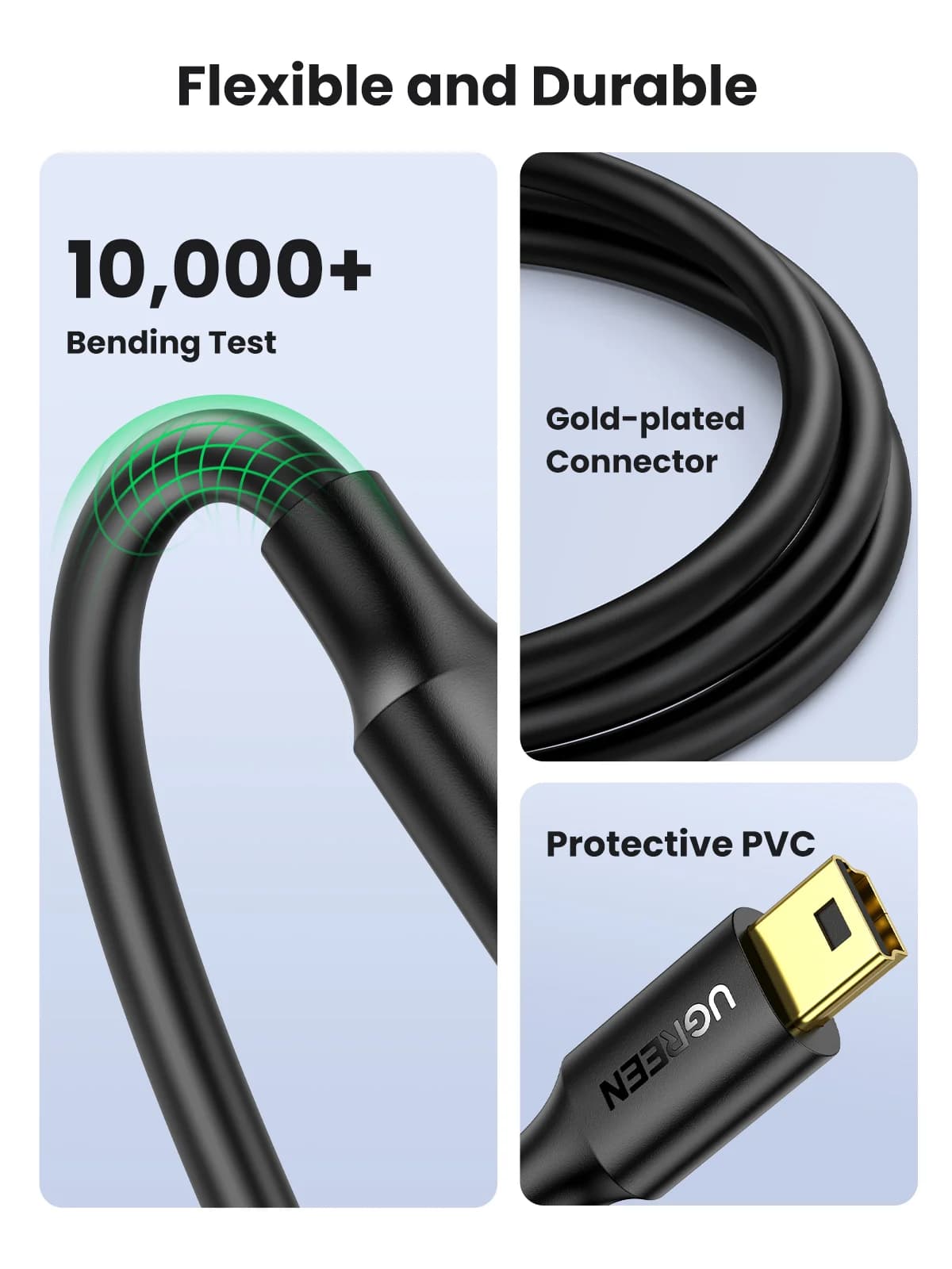 כבל נתונים והטענה מ-Mini USB ל-USB