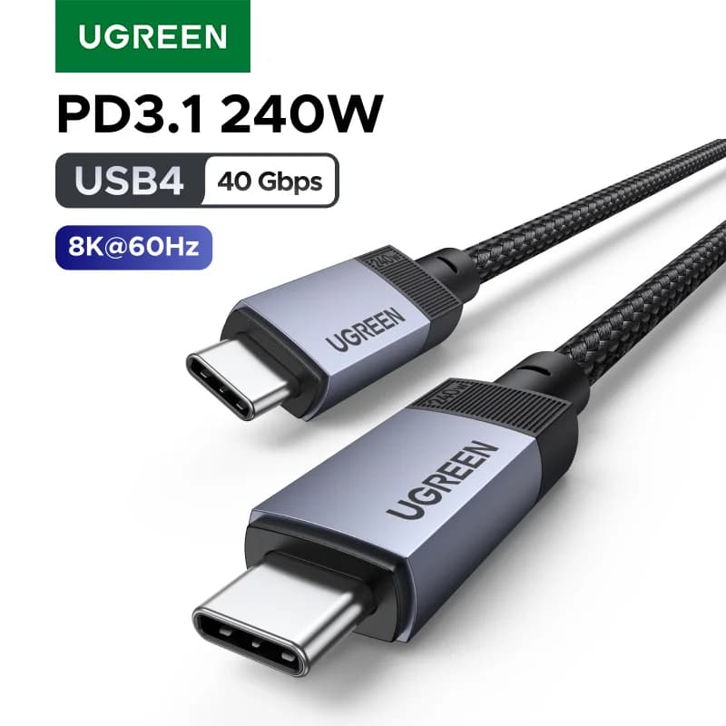 כבל USB4 USB-C ל-USB-C בהספק 240W