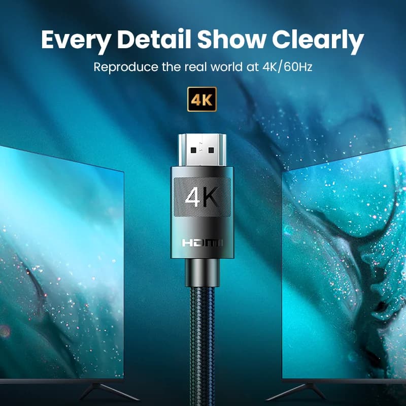 כבל HDMI 2.0 מהירות גבוהה 4K 60Hz