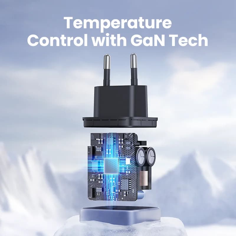 מטען מהיר GaN USB-C PD בהספק 35W