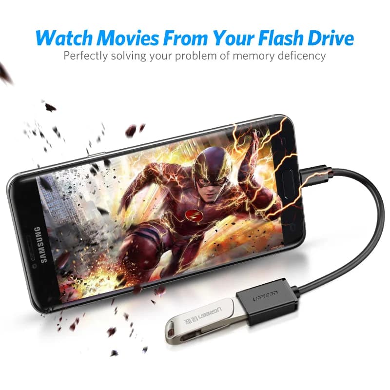 כבל מתאם Micro USB OTG