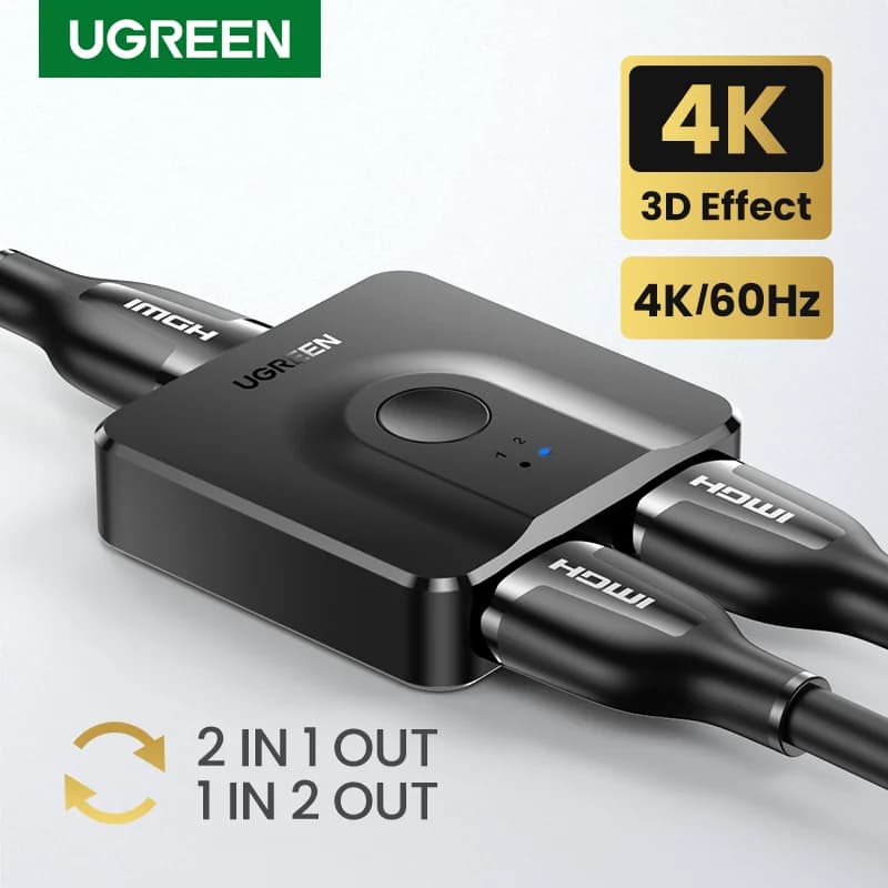מפצל ומתג HDMI דו-כיווני 4K