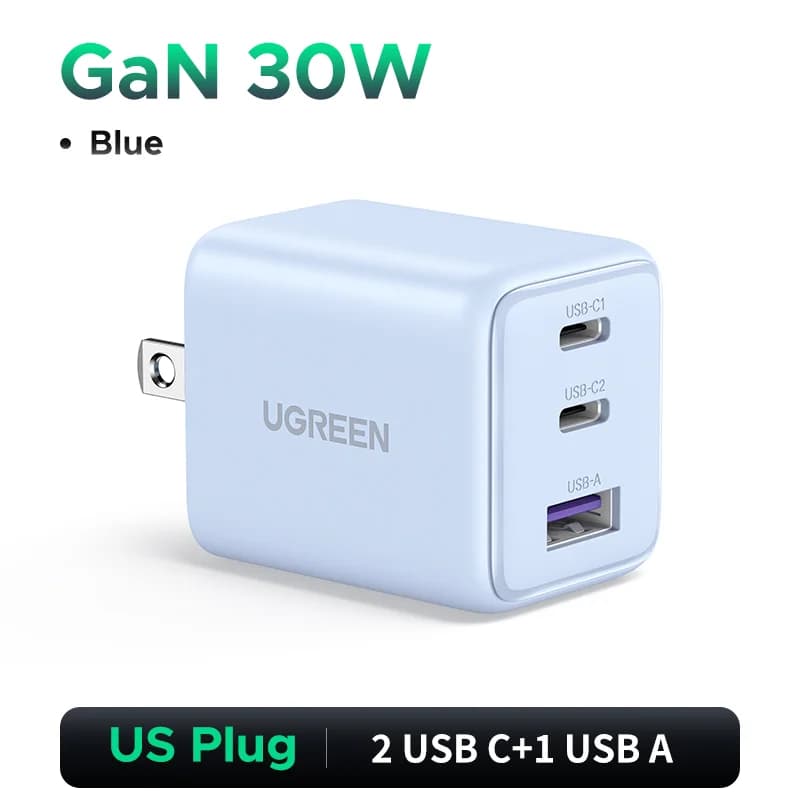 מטען קיר GaN USB-C 30W, PD 3.0