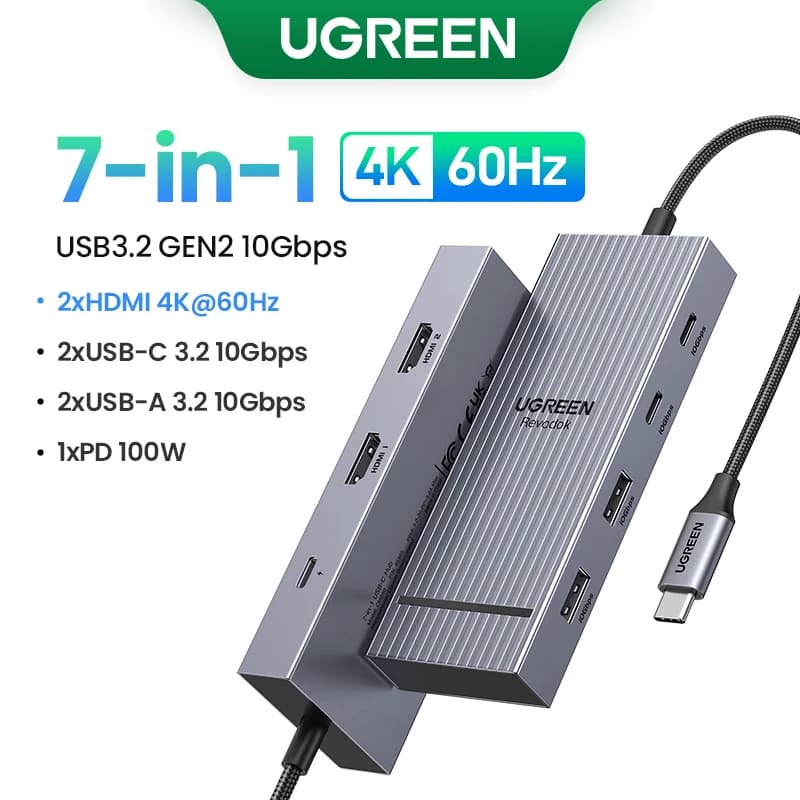 מרכז USB-C עם HDMI 4K ו-PD 100W