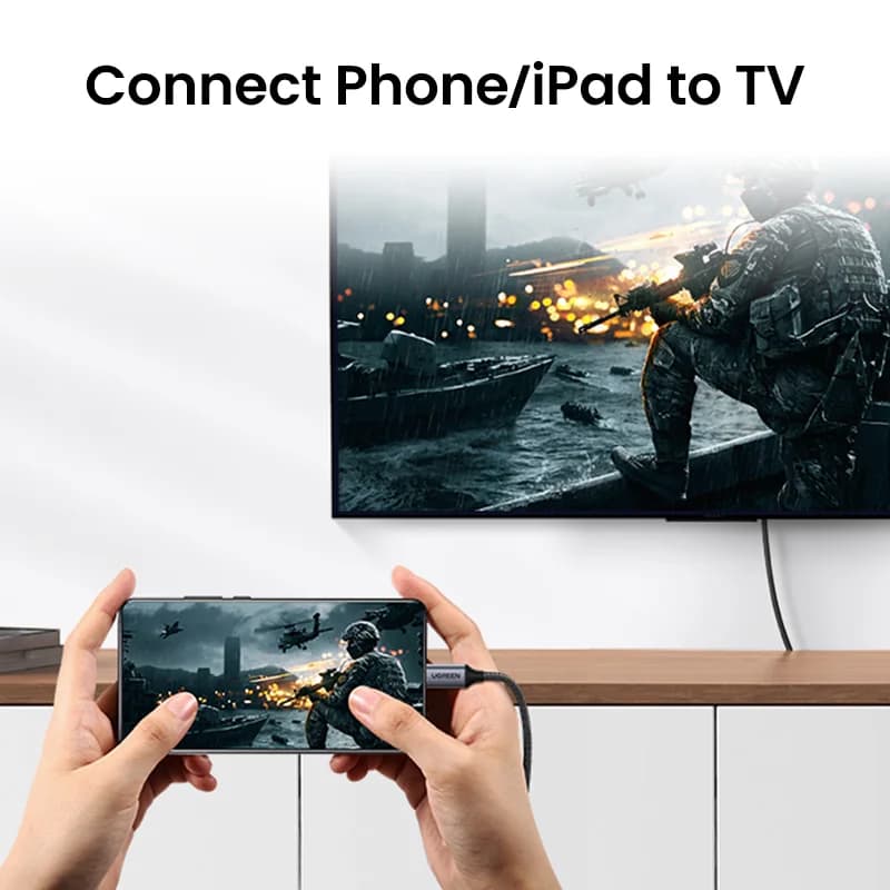כבל USB-C ל-HDMI, מתאם וידאו ברזולוציית 4K