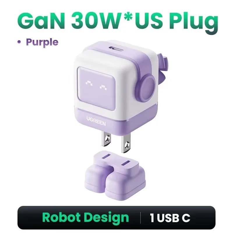 מטען מהיר GaN USB-C 100W עם PPS